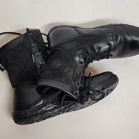 Tactical Research Belleville TR102 Leather Black Training Combat Boots Size 10W - Picture 14 of 15